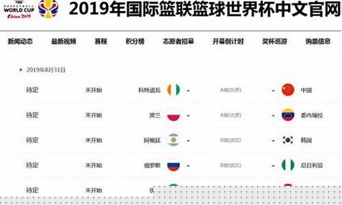 篮球世界杯非洲赛程表-篮球世界杯非洲赛程
