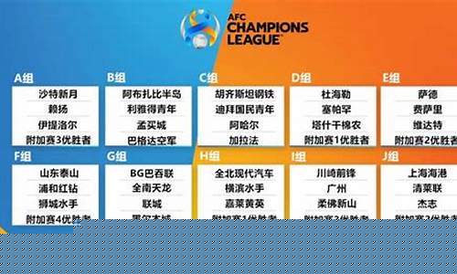 亚冠东亚区赛程四分一-亚冠东亚区赛程2020赛程表最新